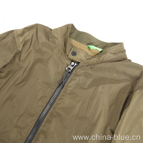 men's fashion nylon zipper spring & autumn jacket